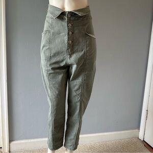 Trendy Barrel Jeans Army Green Cargo VIP Jeans